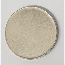 BAHAMAS . UNDATED . TWENTY-FIVE 25 CENTS COIN . BLANK . ERROR . WITH RIM